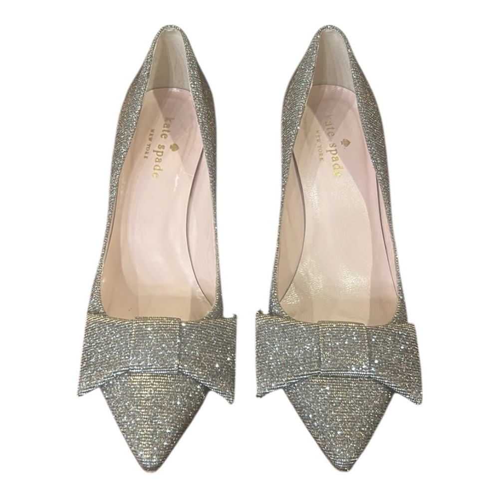 Kate Spade New York Womens Juliette Bow Toe Dress Pumps Bronze Size 5.5 - Picture 4 of 10